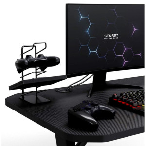 Masă gaming Sense7 Nomad Basic 140 x 60 cm Black