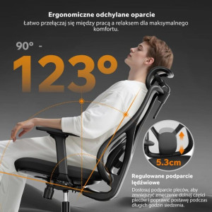 Fotoliu de birou Sense7 Moyo Black