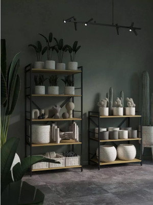 Стеллаж Nex Loft 180 Anthracite/Oak Artisan