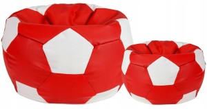 Кресло-мешок Bean Bag Мяч Eco XL Red/White