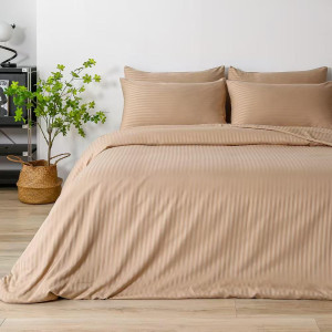 Комплект постельного белья Relaxe Home Stripe Dreams Cappuccino
