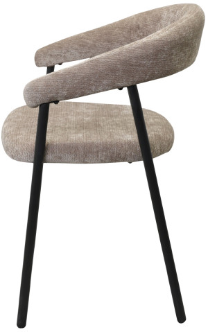 Scaun pentru bucătărie DP Leto Brown (DAVIS-VIBE-21) + Black Legs