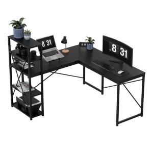Masă de colț pentru calculator Leader 5.9 Black