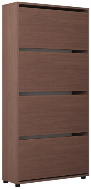 Шкаф для обуви Mobildor Leo 4 двери 164x80x27 см Wenge