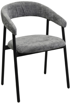 Стул для кухни DP Leto Grey (DAVIS-VIBE-95) + Black Legs