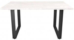 Кухонный стол DP Hana 150x80 см Шелковый камень/Black