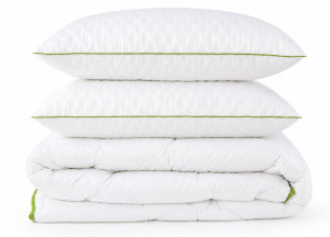 Set Plapuma + 2 perne Welpy Aloe Vera 200 x 220 cm 