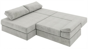 Canapea de colț extensibilă Atlas Silk Rosa 23