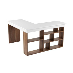 Birou Hanah Home Vesper Venezia Walnut White
