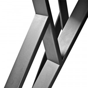Masă de bucătărie DP Tokyo Rondo 130x130x75 cm Beton/Black