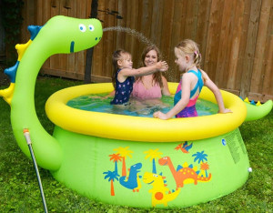 Piscină pentru copii cu fântână SunClub Dinosaur 3D Spray (17786) 
