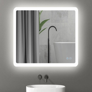 Oglindă cu iluminare LED Bayro Gama 80 x 80 cm 