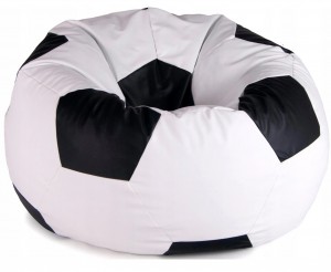 Кресло-мешок Bean Bag Мяч Eco 2XL White/Black