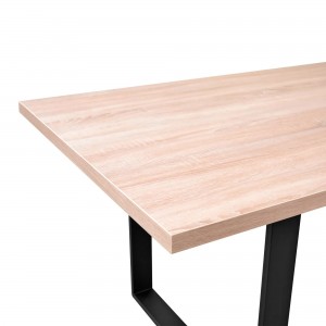 Masă de bucătărie DP Hana 180x90 cm Sonoma/Black