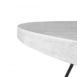 Masă de bucătărie DP Tokyo Rondo 130x130x75 cm Beton/Black