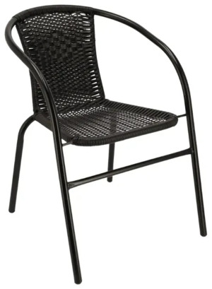 Scaun pentru casă de vară Bistro Black OM-291850