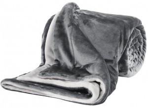 Cuvertura Blanket Double Soft S.Oliver 150 x 200 cm Anthracite/Light grey