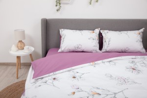 Set de lenjerie pentru pat TEP Soft Dreams 200 x 220 cm Blossom on White