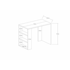 Birou Hanah Home Cool White
