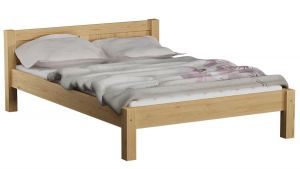 Pat din lemn MM Viktoria 140 x 200 cm Beige