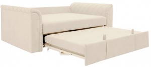 Canapea dreaptă extensibilă Aleco Power Beige