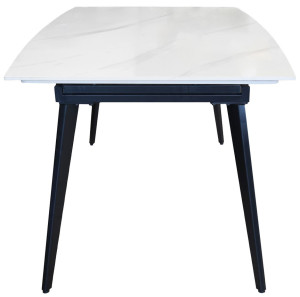 Раздвижной стол DP Elara 120/180x80 cm Ceramic White XSS03