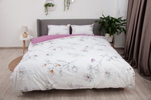 Set de lenjerie pentru pat TEP Soft Dreams 200 x 220 cm Blossom on White