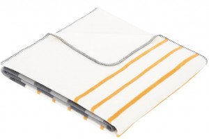 Cuvertura Blanket Oliver 150 x 200 cm Grey/Yellow