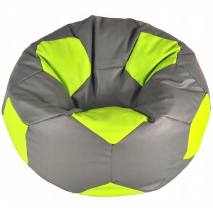 Кресло-мешок Bean Bag Мяч Eco 2XL Silver/Green