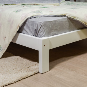 Деревянная кровать MobiCasa L 210 140 x 200 см White
