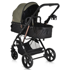 Cărucior 2 în 1 transformabil Moni Raffaelo Green Olive