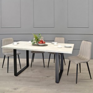 Masă de bucătărie DP Hana 180x90 cm Catifelat/Black