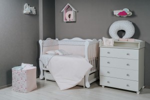 Детское постельное бельё Perna Mea Комплект Confort Stele 120x60 см Pink