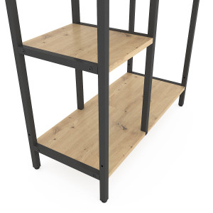 Raft Nex Loft Cascade 109 x 70 x 30 cm Antracite/Oak Artisan