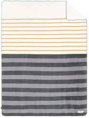 Cuvertura Blanket Oliver 150 x 200 cm Grey/Yellow