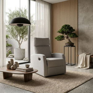 Fotoliu recliner DP Santos Light Grey