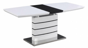 Masă extensibilă Yasen DT - 2418 White+Black