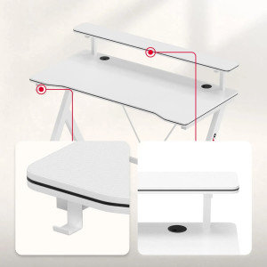 Masă gaming Hero 1.9 White