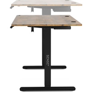 Masă gaming Sense7 Nojo 140 x 70 cm Black Oak