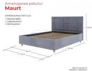 Pat Maurt 140 x 200 cm Grey