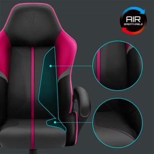 Геймерское кресло ThunderX3 X3 BC1 BOSS Fuchsia Grey Pink