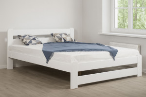 Деревянная кровать Mebel Lev LIRA 140 x 200 см Белый