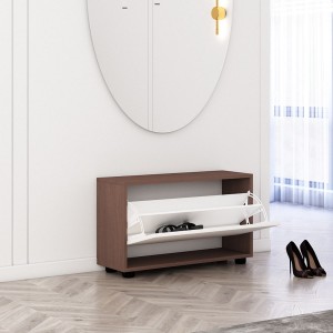 Шкаф для обуви Mobildor Leo 1 дверь 47x80x27 см White/Brown