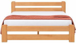 Pat din lemn Mebel Lev LIRA 140 x 200 cm Natural