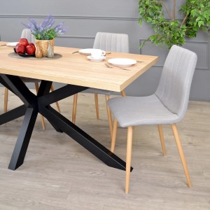 Masă de bucătărie DP Vesta 180x90 cm Sonoma/Black