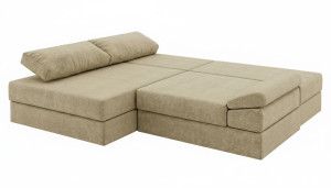 Canapea de colț extensibilă Atlas Silk Rosa 18