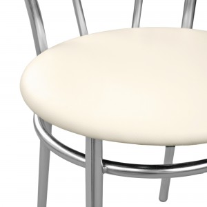 Scaun pentru bucătărie Nowy Styl Tulipan Chrome V-18 Beige
