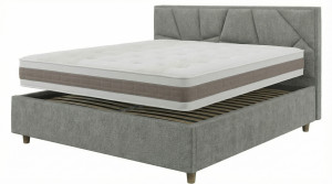 Pat Erevan în complect cu salteaua Relaxe Confort Chigaco 95