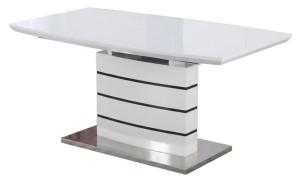 Masă extensibilă Yasen DT - 2418 White+Black