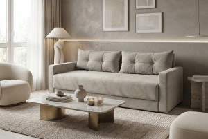 Canapea dreaptă extensibilă Light Iris 90